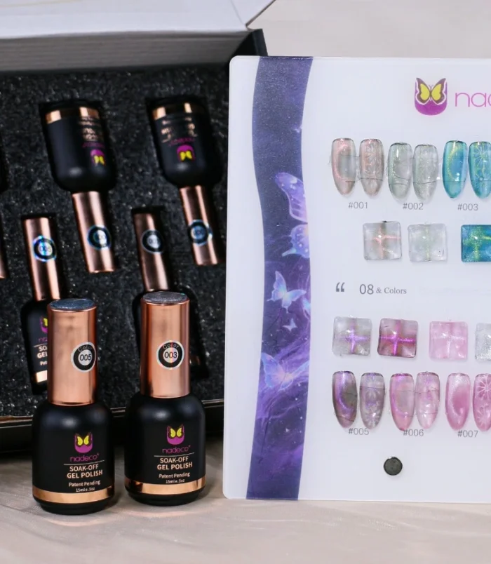 Nadeco Nail Art Cat Eye 8 PC Set