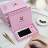 Nadeco Human Hair Eyelashes Extension 12 Row 12 mm PINK