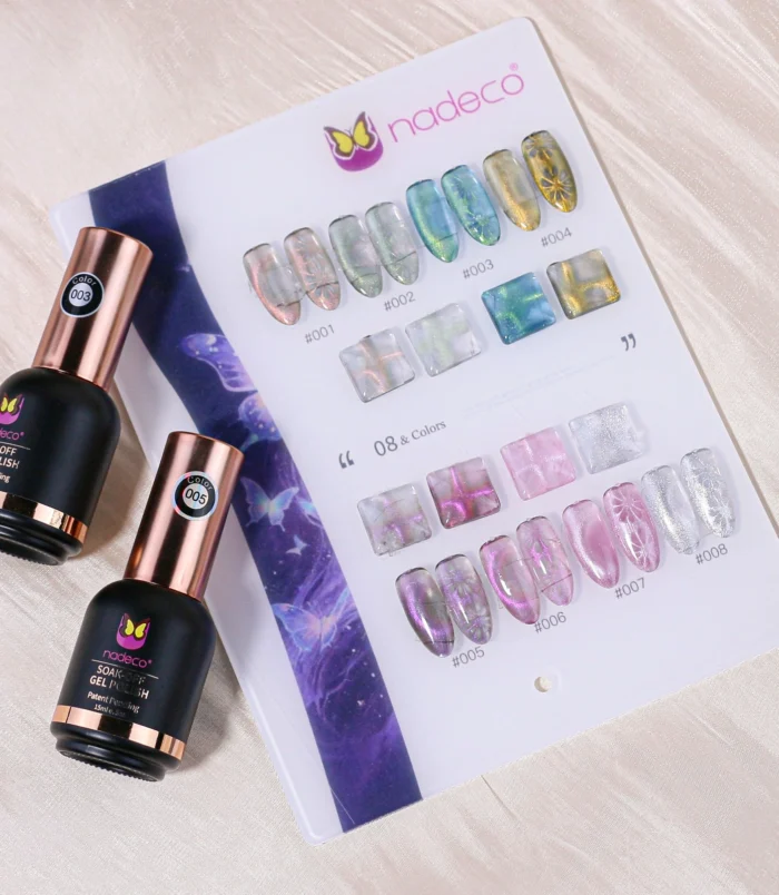 Nadeco Nail Art Cat Eye 8 PC Set