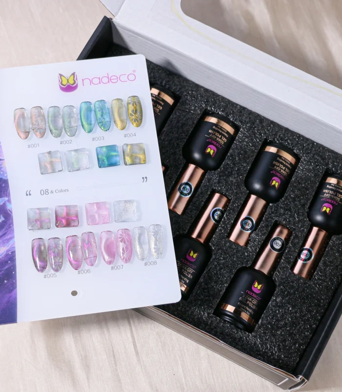 Nadeco Nail Art Cat Eye 8 PC Set