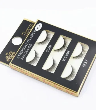 Nadeco Eye Lashes Pack of 3 BLACK