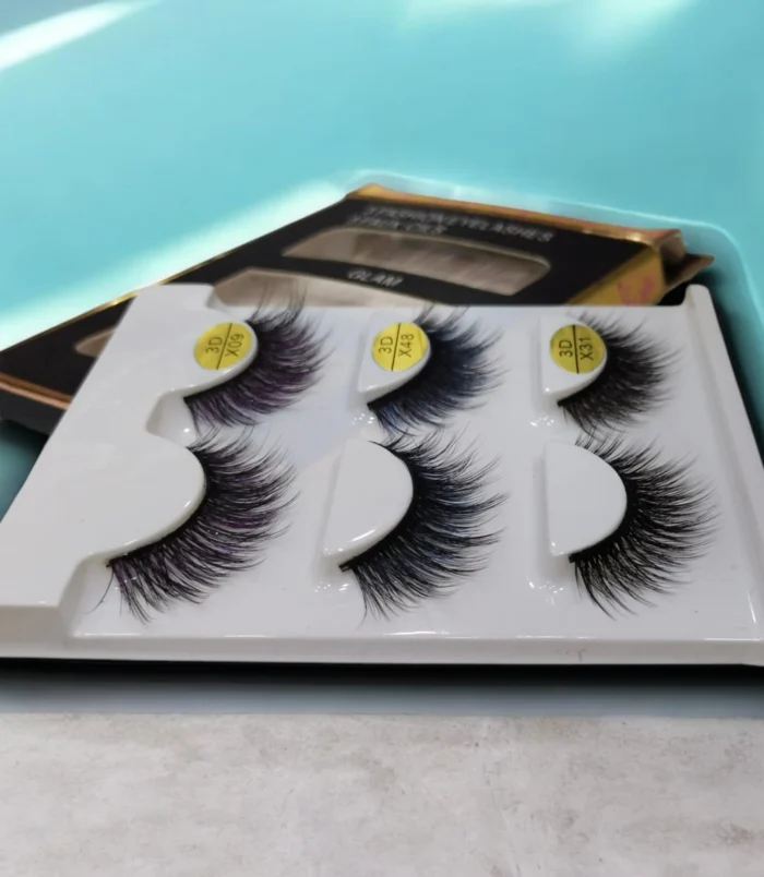 Nadeco Eye Lashes Pack of 3 MULTICOLOUR Nadeco Eye Lashes Pack of 3 MULTICOLOUR