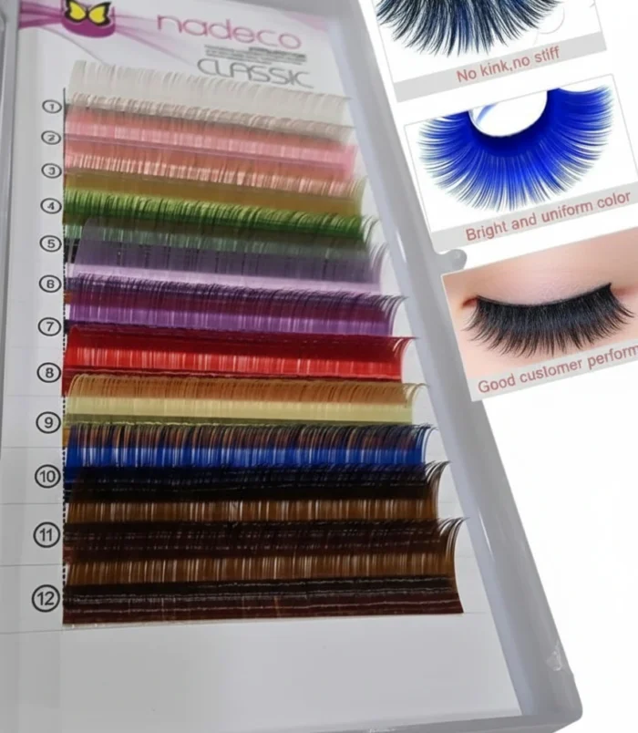 Buy Nadeco Multicolour Eye Lash Extension Tray 12mm