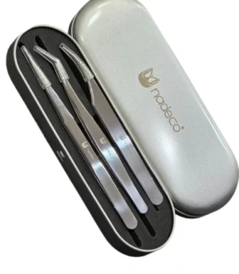 Nadeco Eye Lash Tweezer_Pack of 3