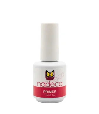 Nadeco Nail Primer, Acid-Free Gel Formula, High Shine Glossy Finish, No Wipe, 15ml, for Gel Polish & Acrylic Nails