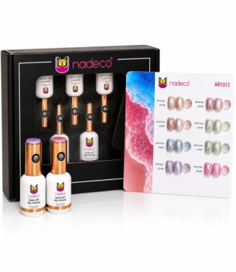 Nadeco AR1013 Cat Eye UV Gel Nail Polish Set – 8 Colors