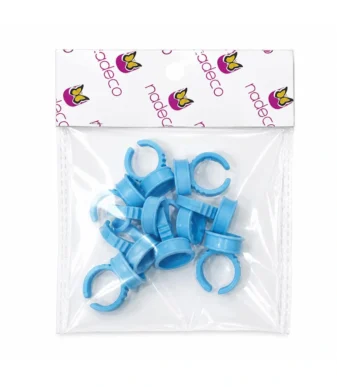 NADECO Blue Lash Glue Rings – Pack of 10 -1