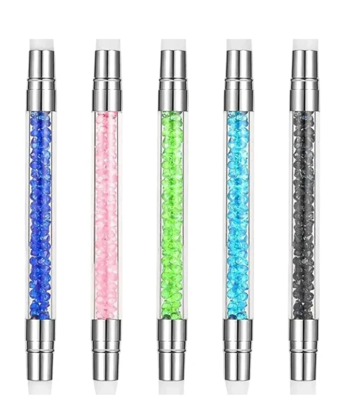 Nadeco Nail Art Dual-End Silicone Brush Pen Pack of 5