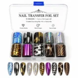 NADECO Nail Transfer Foil Set – 10 Pieces -1