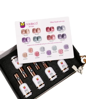 Nadeco Glass Cat Eye UV Gel Polish Kit – 8 Colors