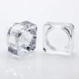 Nadeco Clear Square Empty Nail Art Storage Jars – Pack of 5 - 2