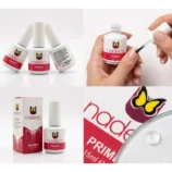 Nadeco Nail Primer, Acid-Free Gel Formula, High Shine Glossy Finish, No Wipe, 15ml, for Gel Polish & Acrylic Nails