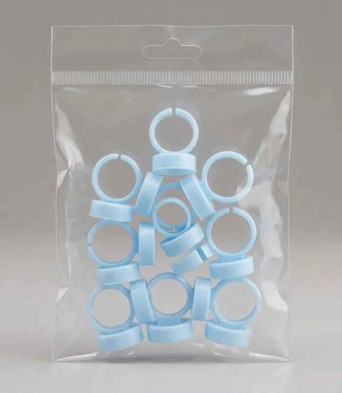 NADECO Blue Lash Glue Rings – Pack of 10 -2