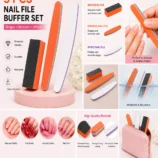 Nadeco Professional 3 Pcs Nail Buffer & Nail File Set - 2