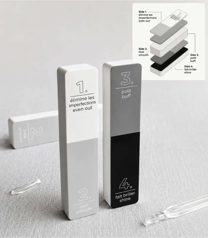 Nadeco 4-Way Nail Buffer Block – Pack of 1 - 2