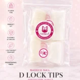 Nadeco D Lock Full Cover Nail Tips – 500 Pcs - 2
