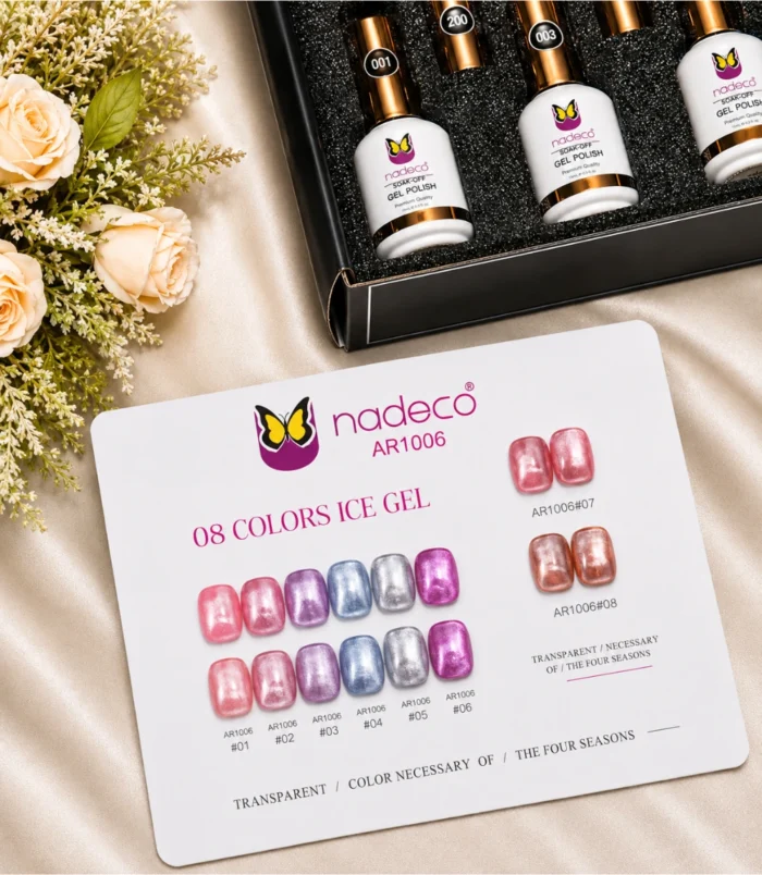 Nadeco 8 Colors Ice Gel Nail Polish Set – AR1006 - 2 Nadeco 8 Colors Ice Gel Nail Polish Set – AR1006 - 2