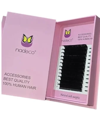 Nadeco Premium Human Hair Eyelash Extensions 14mm