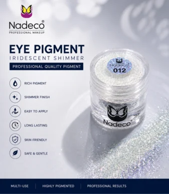 Nadeco 012 Eye Pigment – Iridescent Shimmer White – 2 Nadeco 012 Eye Pigment – Iridescent Shimmer White - 2