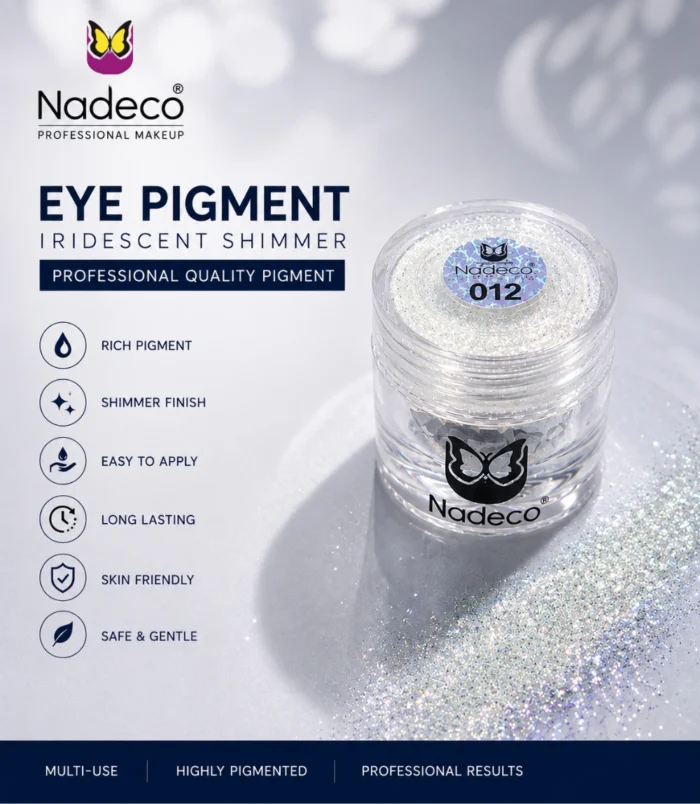 Nadeco 012 Eye Pigment – Iridescent Shimmer White - 2 Nadeco 012 Eye Pigment – Iridescent Shimmer White - 2