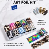 NADECO Nail Transfer Foil Set – 10 Pieces -2