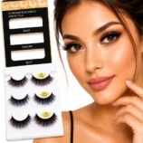 Premium 3 Pairs Colored False Eyelashes – Glam, Volume & Sexy -2
