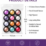 Nadeco Chrome Nail Powder Set – 12 Colors - 3