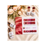 Nadeco New Year Red Cat's Eye Soak-Off Gel Polish Set – 8 Shades - 3