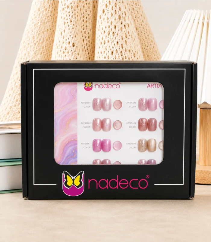 Nadeco AR1015 Premium Shimmer Cat Eye UV Gel Nail Polish Set – 8 Shades - 3 Nadeco AR1015 Premium Shimmer Cat Eye UV Gel Nail Polish Set – 8 Shades - 3