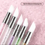 Nadeco Nail Art Dual-End Silicone Brush Pen Pack of 5