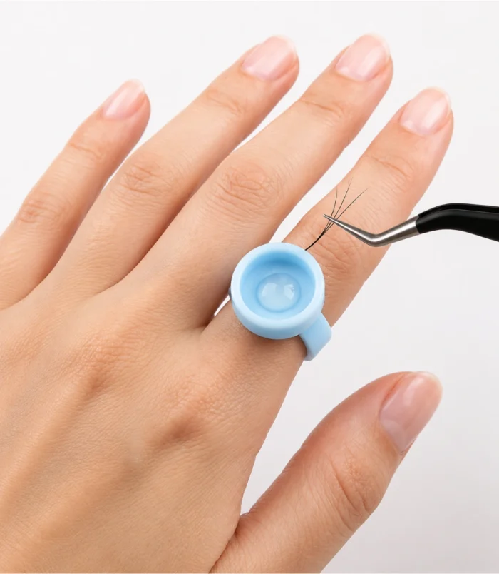 NADECO Blue Lash Glue Rings – Pack of 10 -3