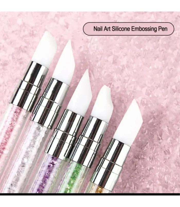 Nadeco Nail Art Dual-End Silicone Brush Pen Pack of 5