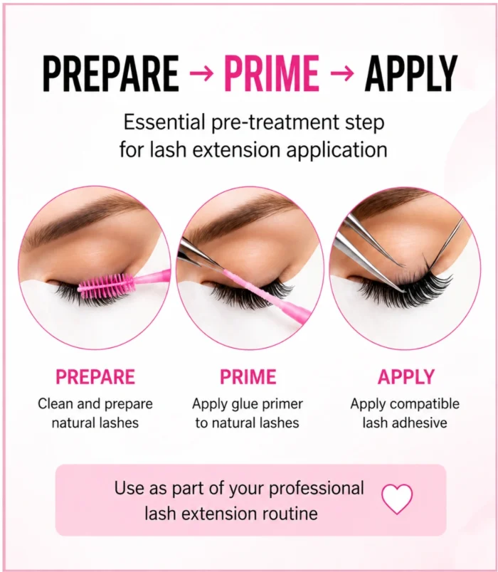 Nadeco Eyelash Extension Glue Primer – 10ml - 3 Nadeco Eyelash Extension Glue Primer – 10ml - 3
