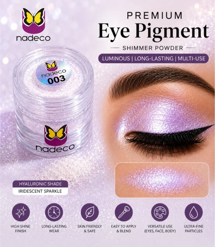 Nadeco 003 Premium Eye Pigment Shimmer Powder – Iridescent Pearl - 3