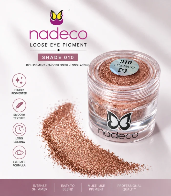 Nadeco 010 Eye Pigment Powder – Light Rose Shimmer - 3 Nadeco 010 Eye Pigment Powder – Light Rose Shimmer - 3