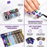 NADECO Nail Transfer Foil Set – 10 Pieces -3