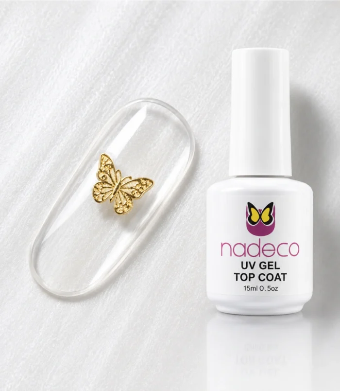 NADECO UV Gel Top Coat 15ml – No Wipe High Shine Gel Top Coat for Gel Nail Polish, Long Lasting Glossy Finish, UV/LED Cure Nail Art Sealant - 4 NADECO UV Gel Top Coat 15ml – No Wipe High Shine Gel Top Coat for Gel Nail Polish, Long Lasting Glossy Finish, UV/LED Cure Nail Art Sealant - 4