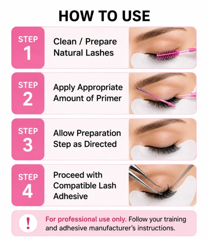 Nadeco Eyelash Extension Glue Primer – 10ml - 4 Nadeco Eyelash Extension Glue Primer – 10ml - 4