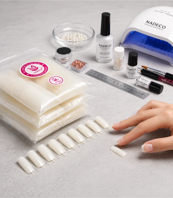 Nadeco D Lock Full Cover Nail Tips – 500 Pcs - 4 Nadeco D Lock Full Cover Nail Tips – 500 Pcs - 4