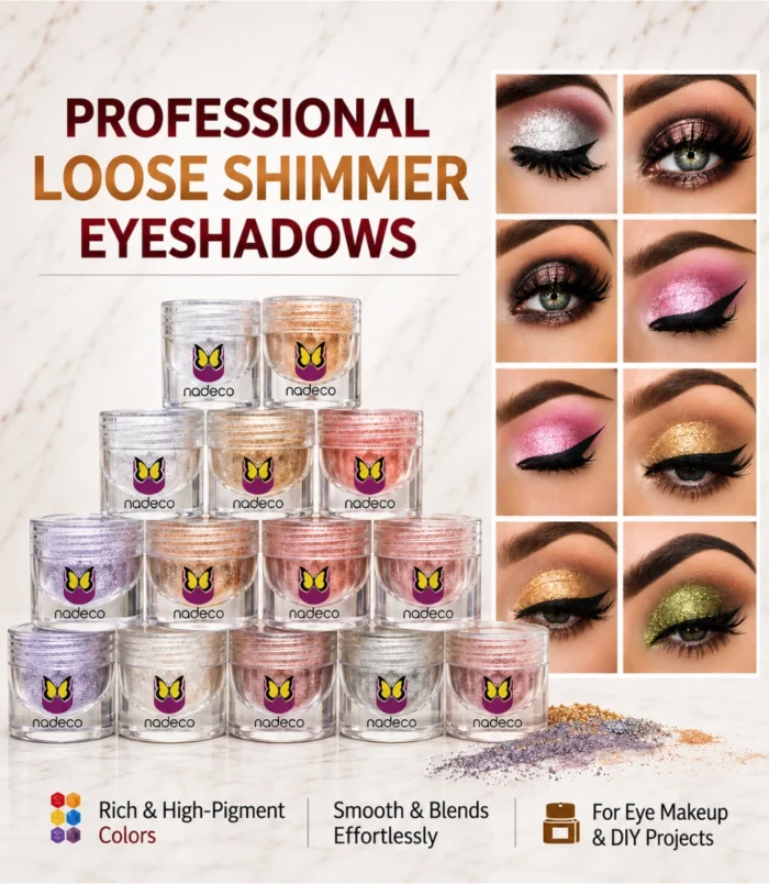 Nadeco 002 Eye Pigment Powder – Shimmering Olive Green - 4 Nadeco 002 Eye Pigment Powder – Shimmering Olive Green - 4
