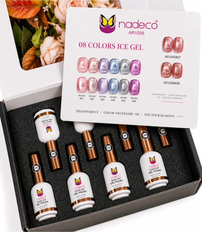 Nadeco 8 Colors Ice Gel Nail Polish Set – AR1006 - 4 Nadeco 8 Colors Ice Gel Nail Polish Set – AR1006 - 4