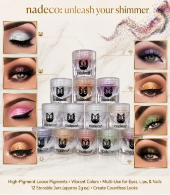 Nadeco 004 Premium Eye Pigment Shimmer Powder – Diamond Sparkle – 5 Nadeco 004 Premium Eye Pigment Shimmer Powder – Diamond Sparkle - 5