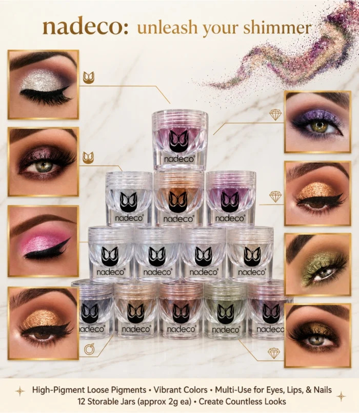 Nadeco 007 Premium Eye Pigment Shimmer Powder – Purple - 5 Nadeco 007 Premium Eye Pigment Shimmer Powder – Purple - 5