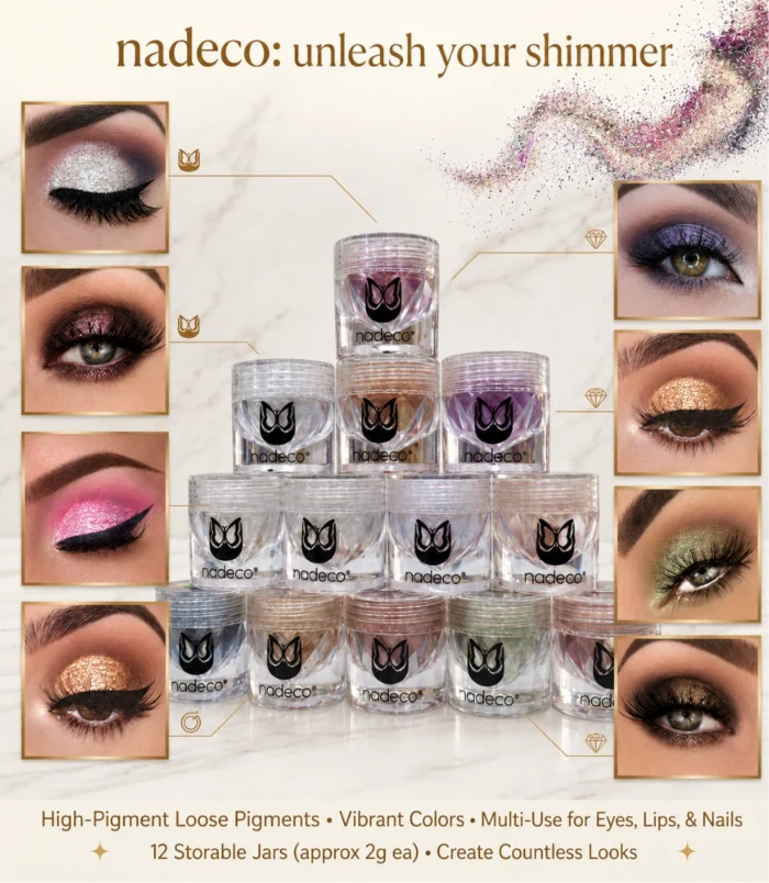 Nadeco 010 Eye Pigment Powder – Light Rose Shimmer - 5 Nadeco 010 Eye Pigment Powder – Light Rose Shimmer - 5