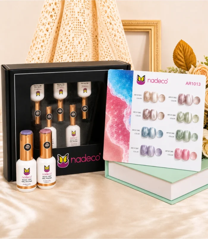 Nadeco AR1013 Cat Eye UV Gel Nail Polish Set – 8 Colors - 5