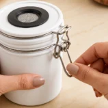 Nadeco Vacuum Sealed Eyelash Glue Storage Container – White - 5