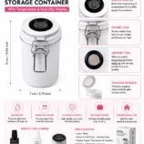 Nadeco Vacuum Sealed Eyelash Glue Storage Container – White - 7