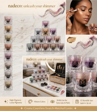 Nadeco 010 Eye Pigment Powder – Light Rose Shimmer – 7 Nadeco 010 Eye Pigment Powder – Light Rose Shimmer - 7