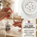 Nadeco Nail Prep Dehydrator, 15ml, Removes Oil for Strong Adhesion, Long-Lasting Manicure
