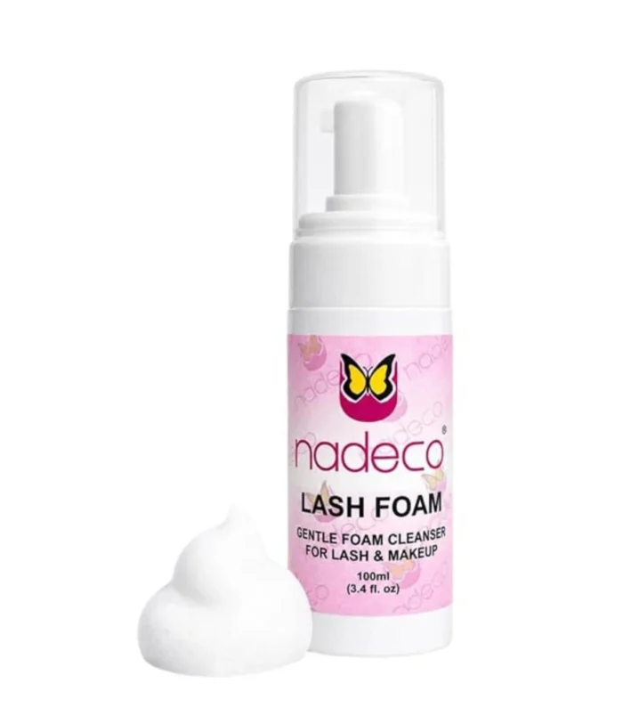nadeco Lash Foam, Gentle Foam Cleanser for Lash & Makeup, 100ml